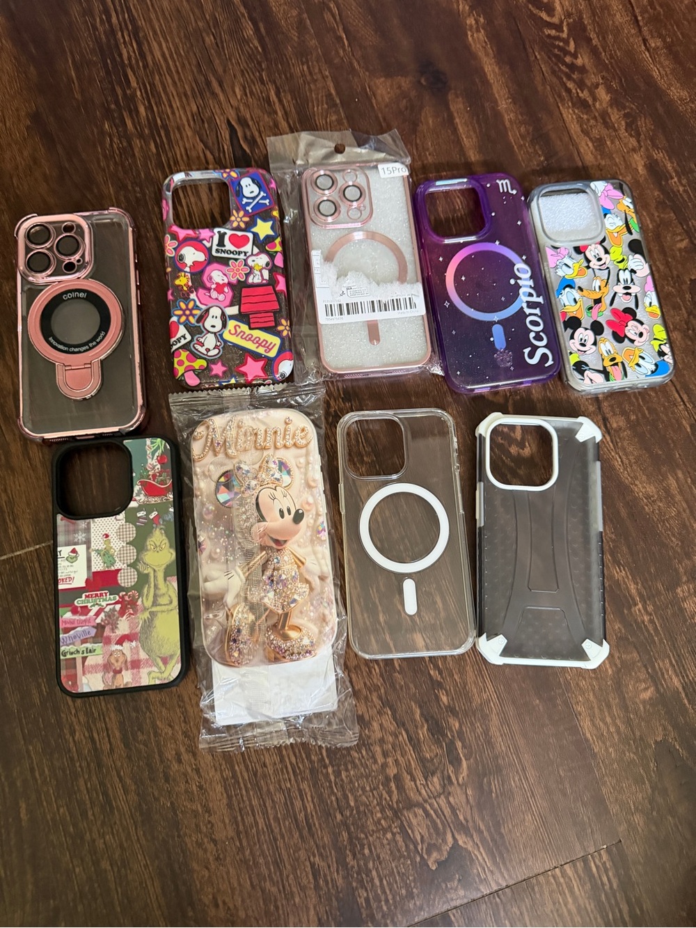 Assorted iPhone 15 Pro Phone Cases with MagSafe Ring